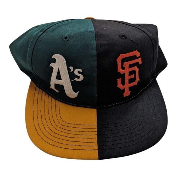 Vintage Sports Specialties Battle of the Bay Snapback Hat Athletics Giants A's - Picture 1 of 5